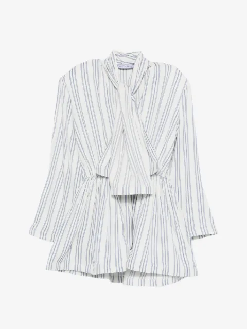 Rowen Rose scarf striped mini dress