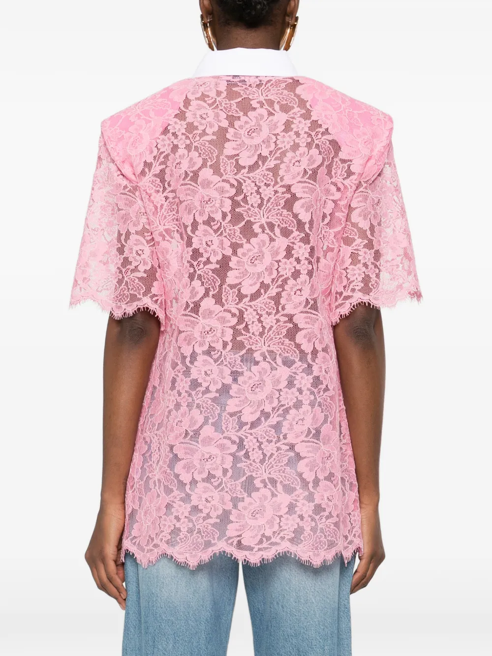 Rowen Rose Kanten polotop Roze