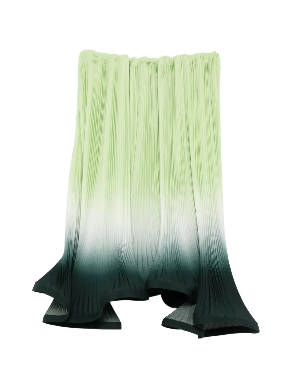 Rowen Rose degradé-effect midi skirt - Verde