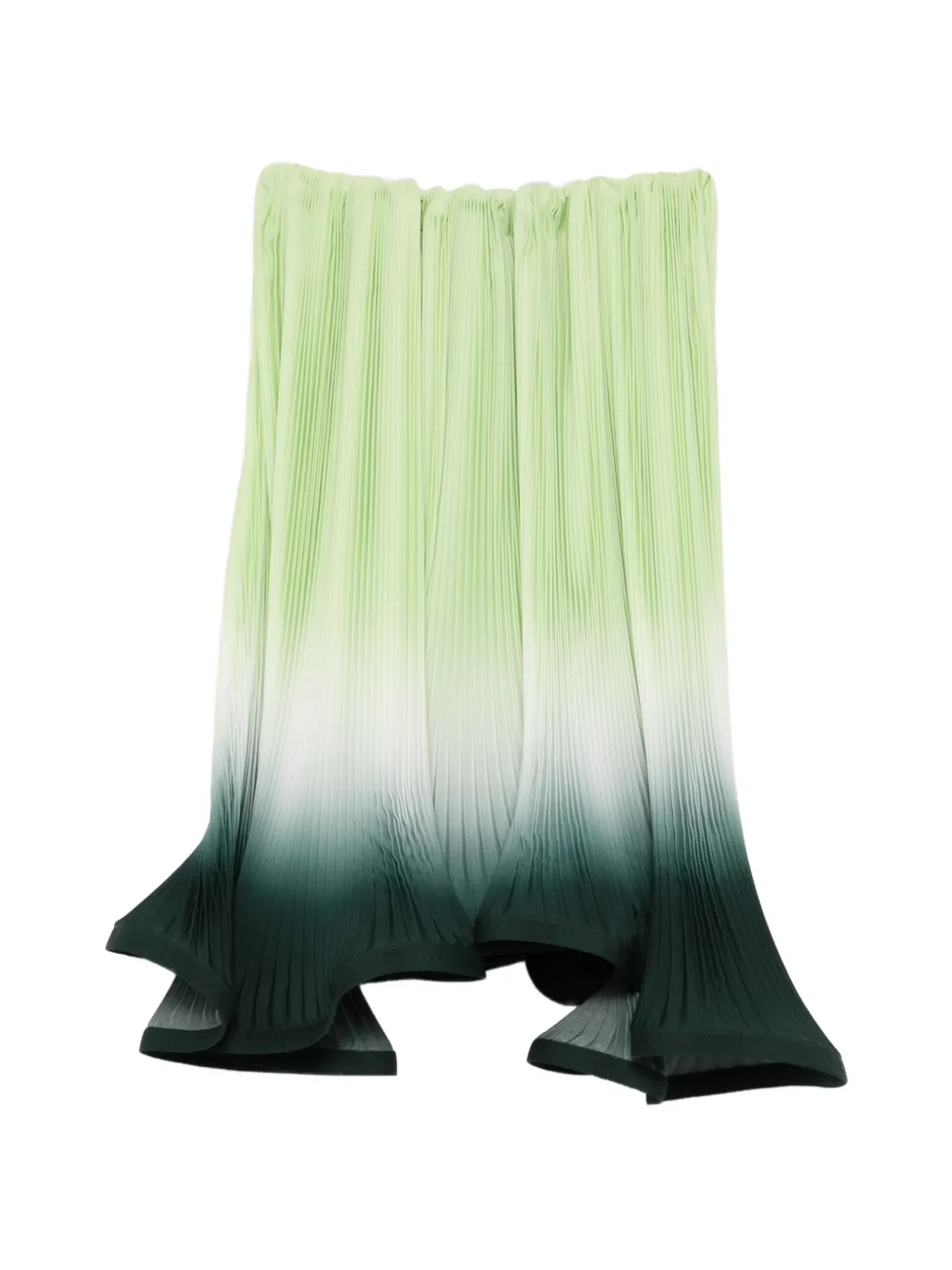 Rowen Rose degradé-effect midi skirt - Verde