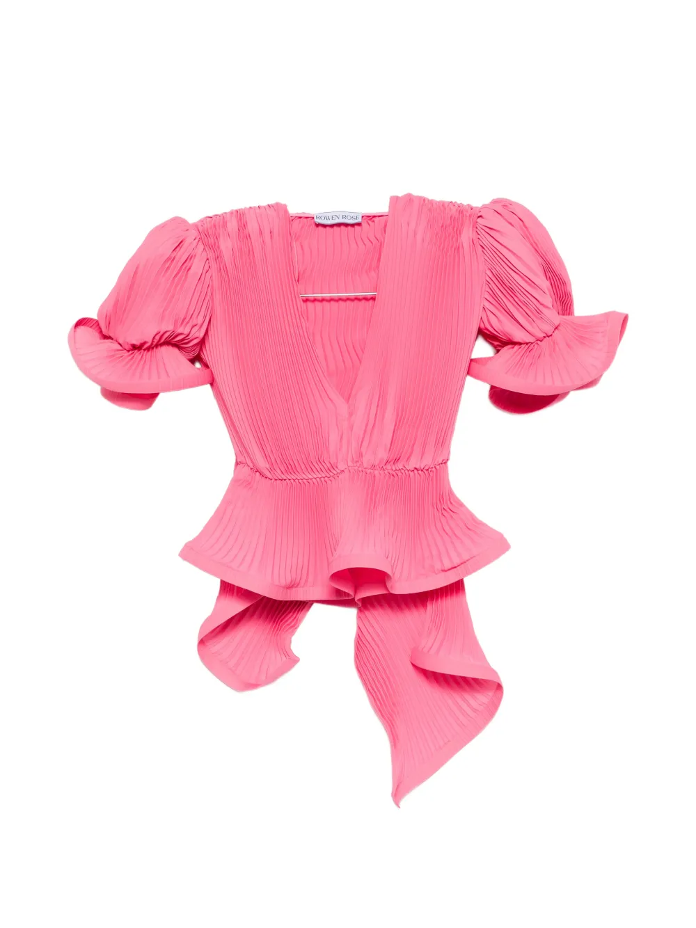 Rowen Rose pleated puffy blouse - Rosa