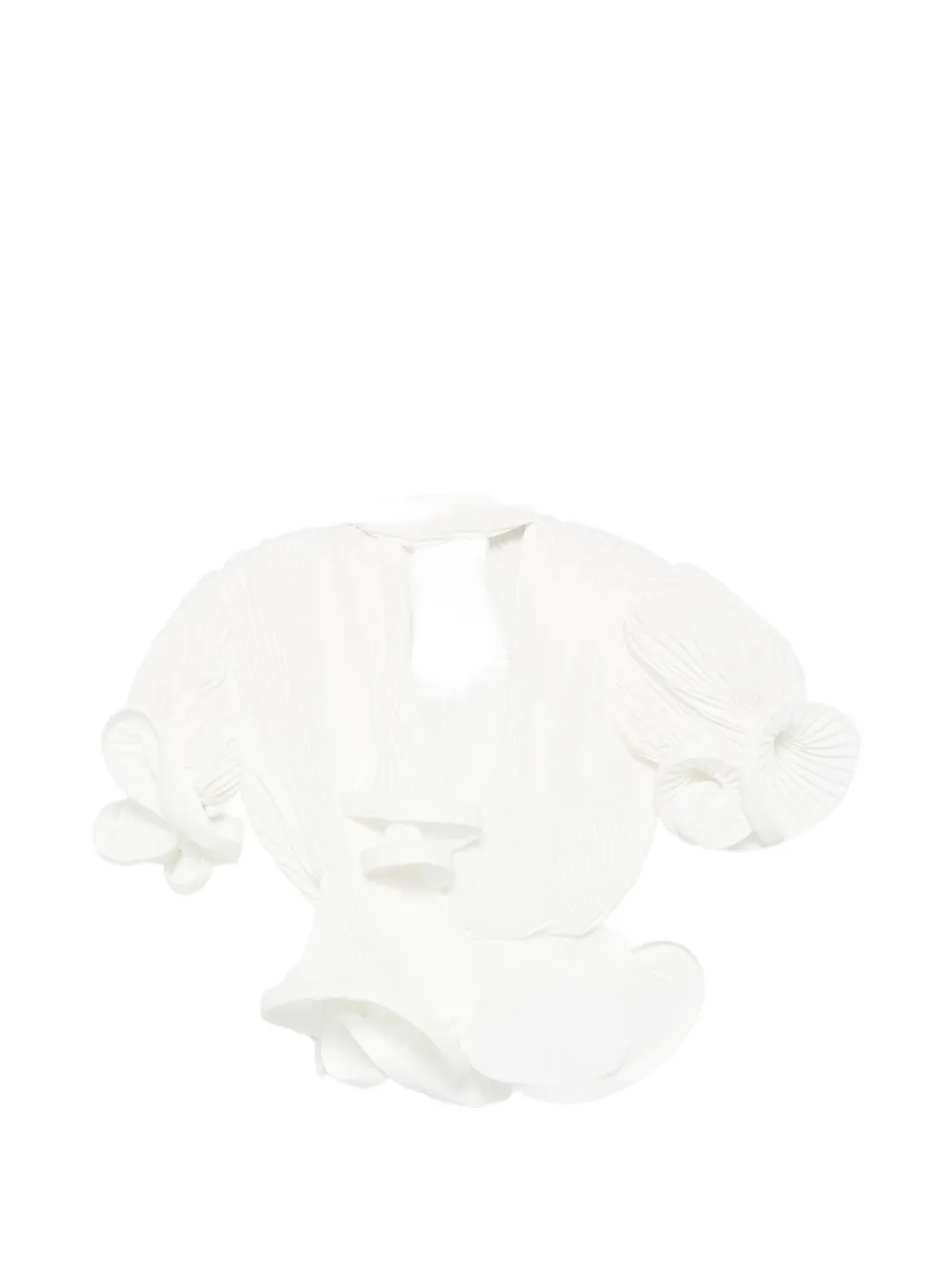 Rowen Rose puffy-sleeve blouse - Bianco