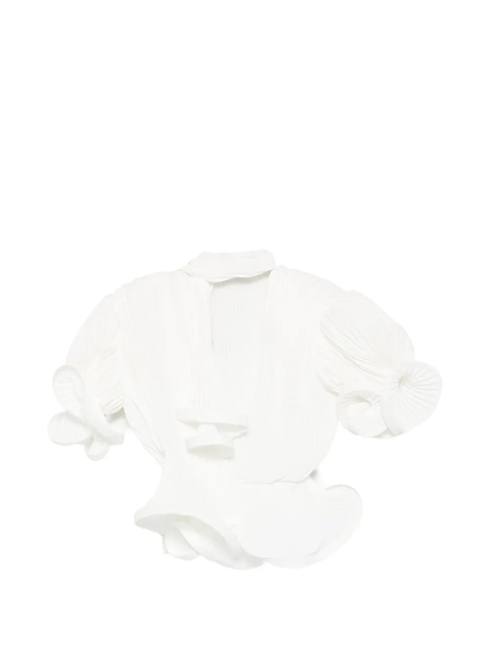 Rowen Rose puffy-sleeve blouse - Bianco