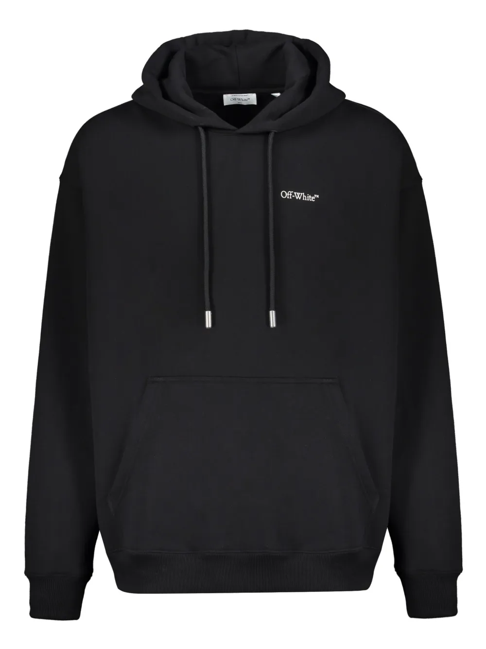 Off-White Arrow motif drawstring hoodie | Black | Image 1