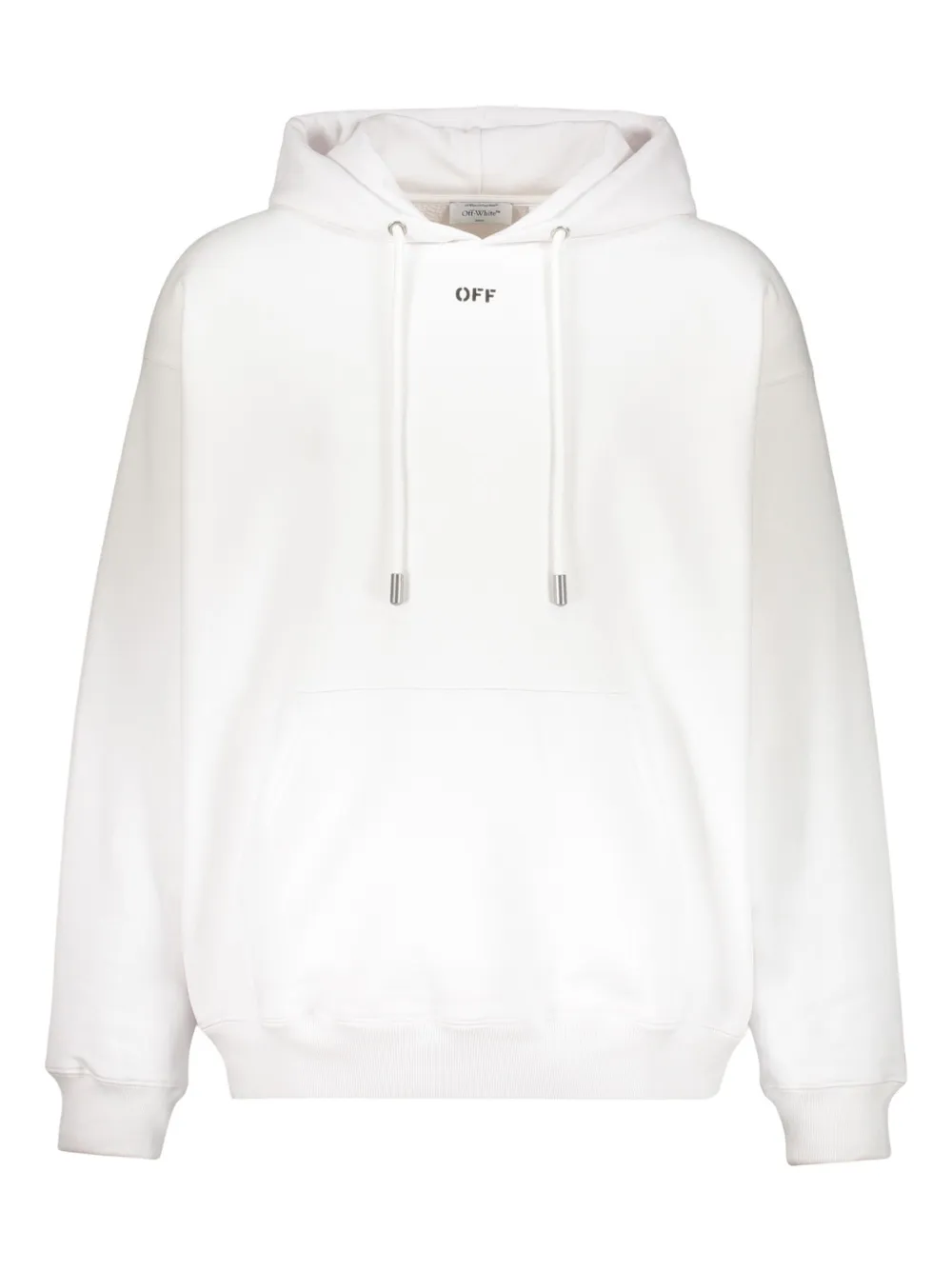 Off-White Arrow motif drawstring hoodie - ホワイト