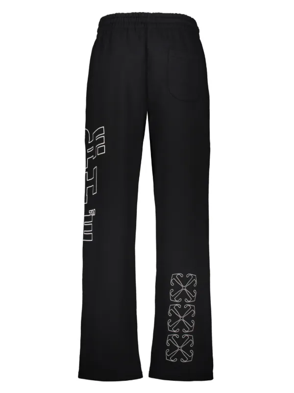 Off-White logo-print Track Pants | Black | FARFETCH