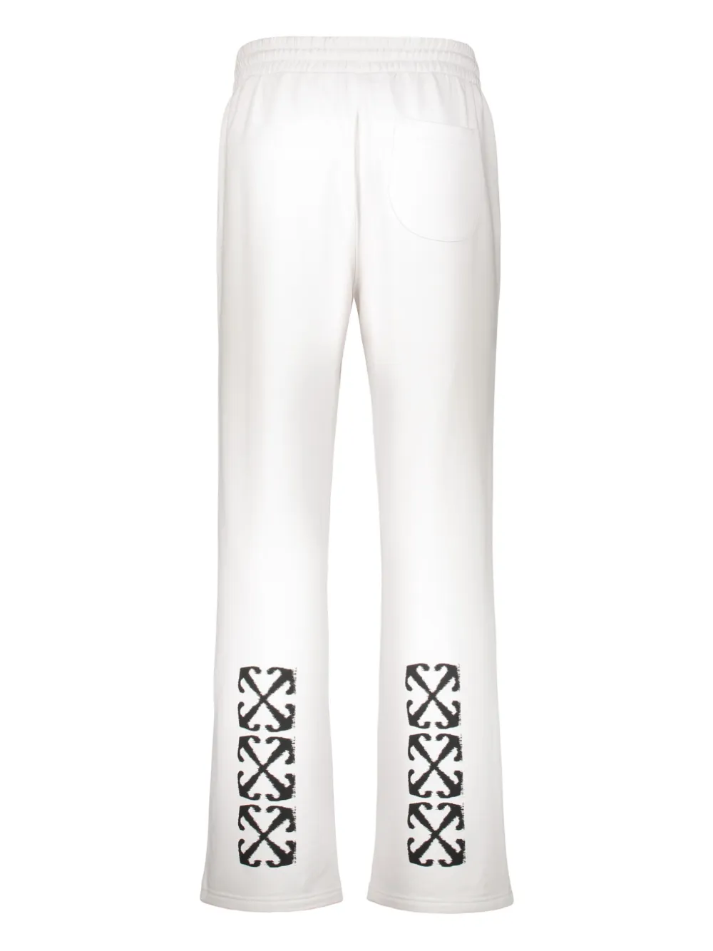 Off-White logo-print trousers - Wit