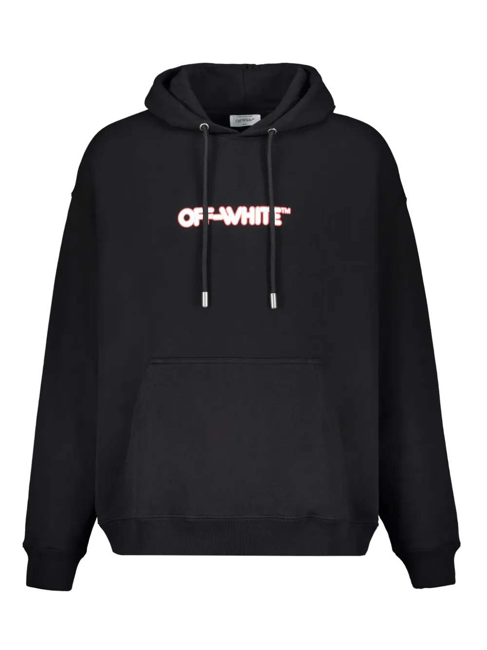 Off-White logo-print hoodie - ブラック