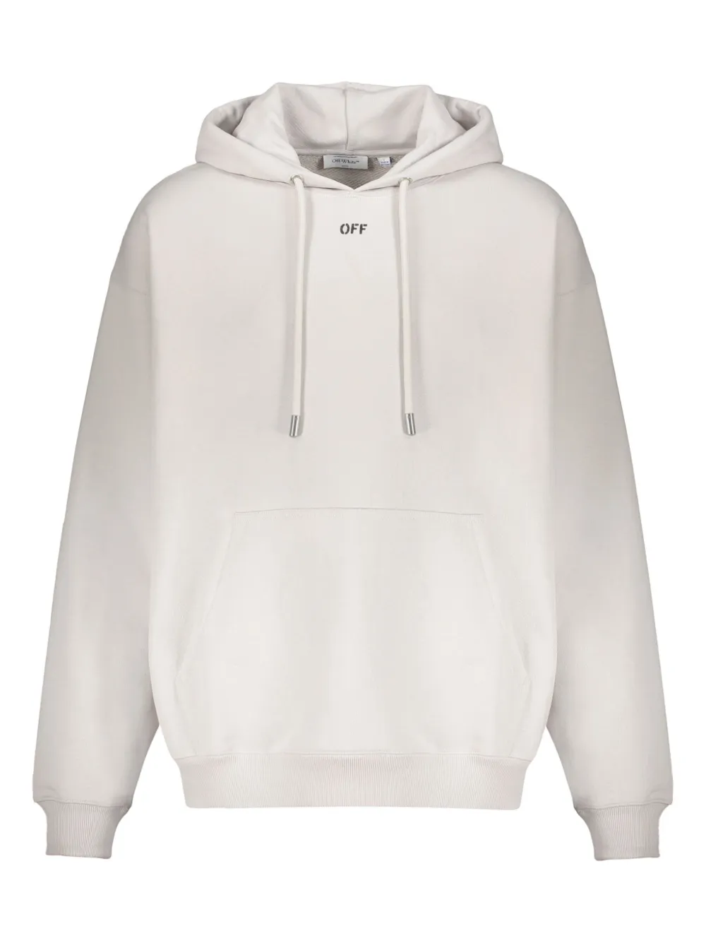 Off-White drawstring hoodie - ニュートラル