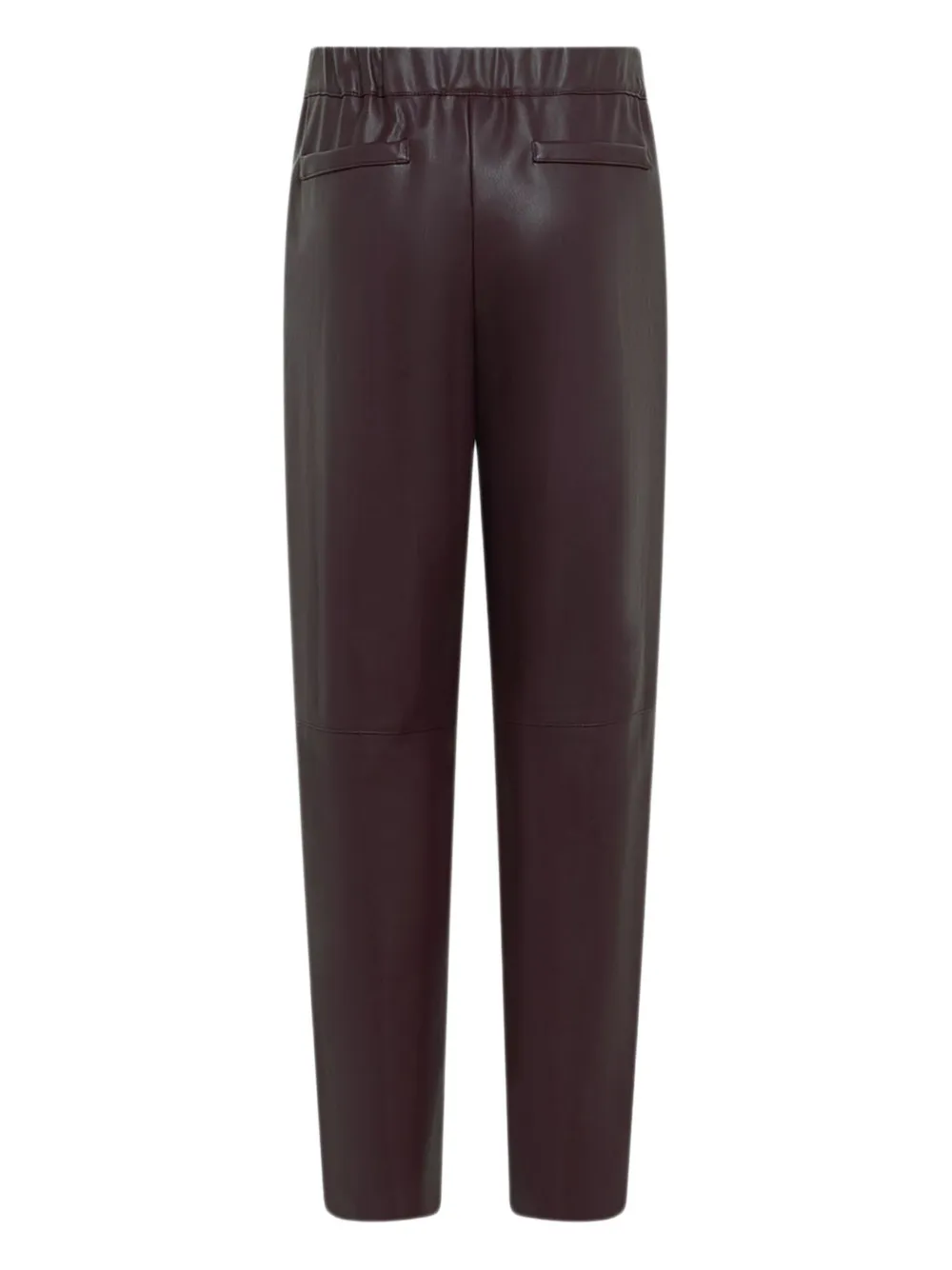 ALPHA STUDIO elasticated-waist faux-leather pants - Bruin