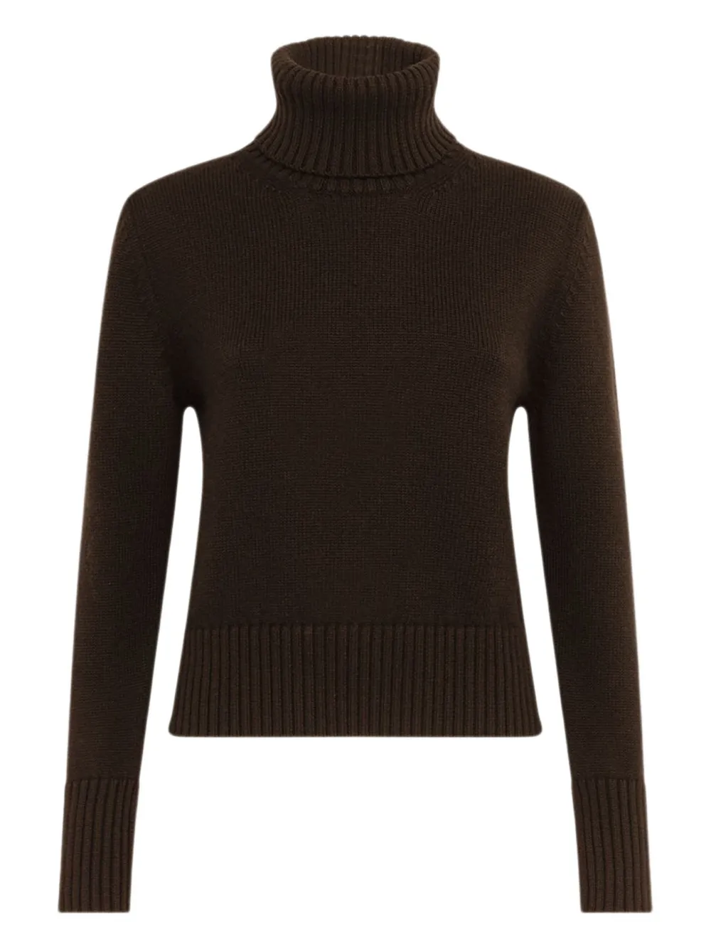 ALPHA STUDIO turtleneck long-sleeve jumper | Brown | Image 1