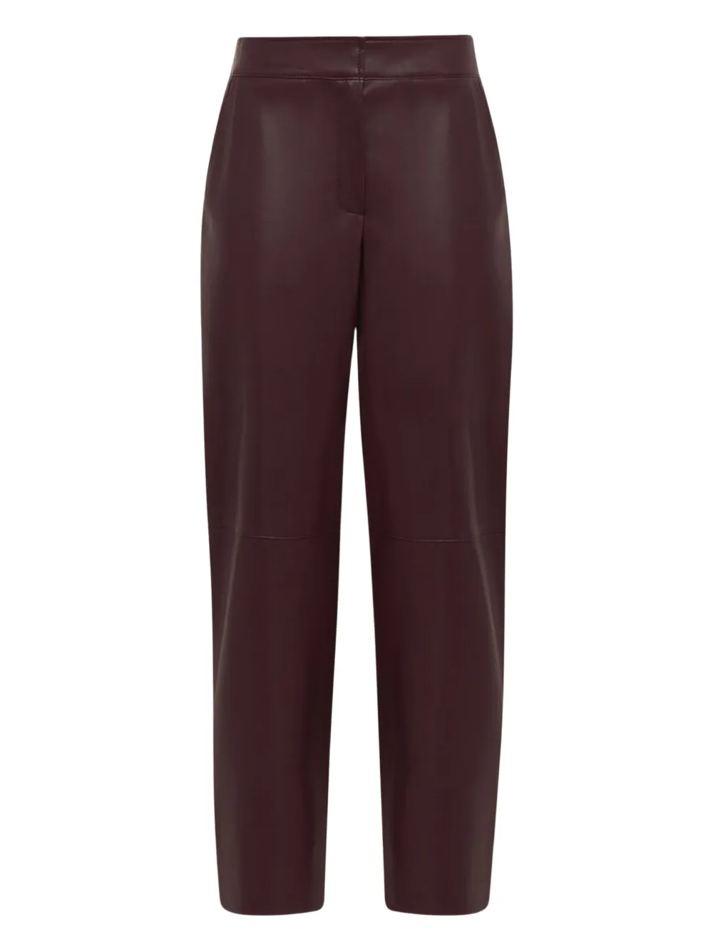 Alpha Studio Elasticated-waist Trousers In Brown