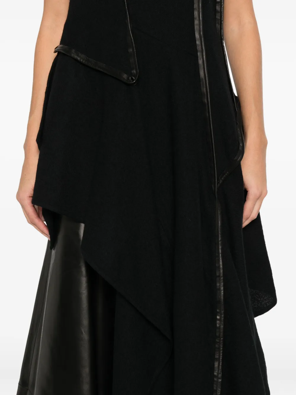 Yohji Yamamoto Wollen jurk Zwart