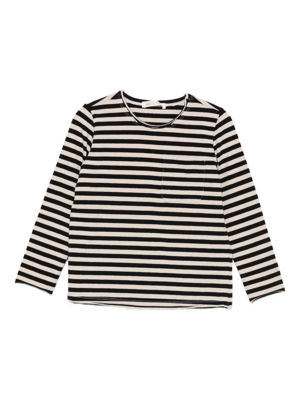 Zhoe & Tobiah Striped Pocket T-shirt In Multi
