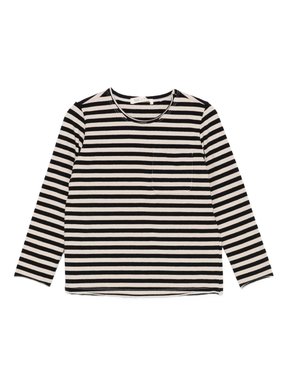 Zhoe & Tobiah striped pocket T-shirt - Toni neutri