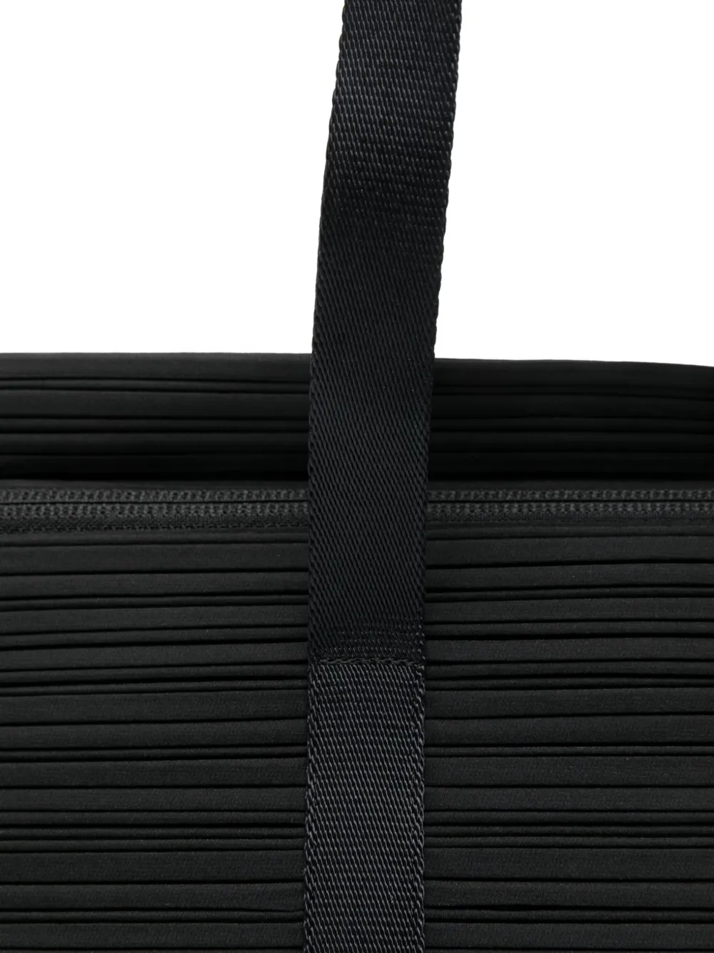 Pleats Please Issey Miyake Geplooide shopper met rits Zwart