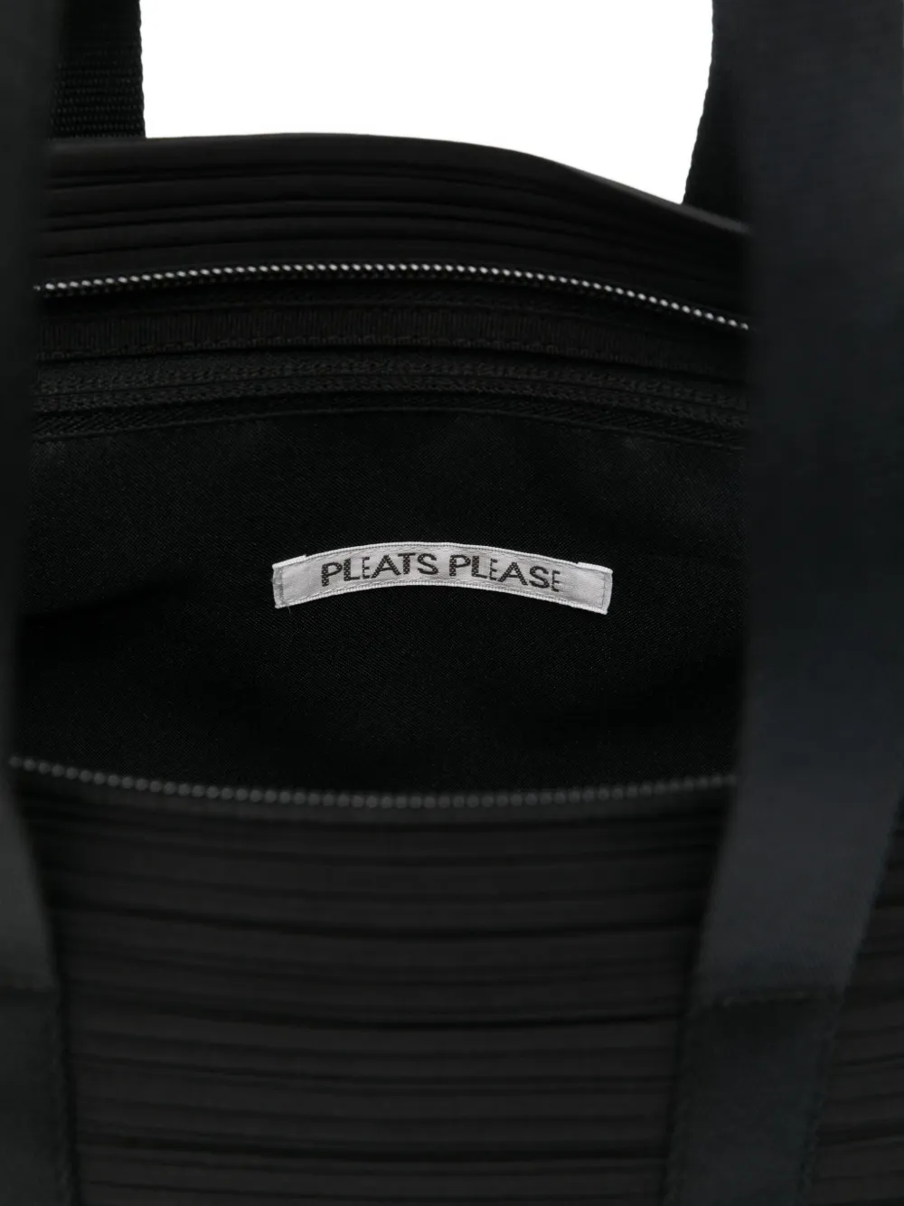 Pleats Please Issey Miyake Geplooide shopper met rits Zwart