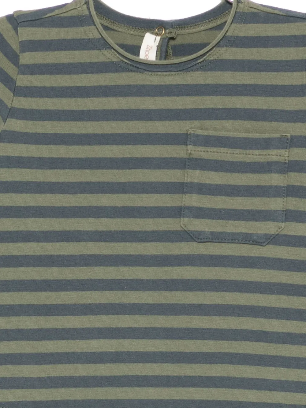 Zhoe & Tobiah Striped Pocket Top In Green