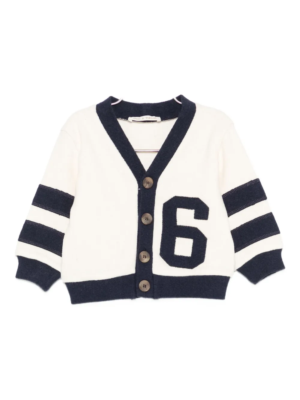 Zhoe & Tobiah number button baby jacket | Neutrals | Image 1