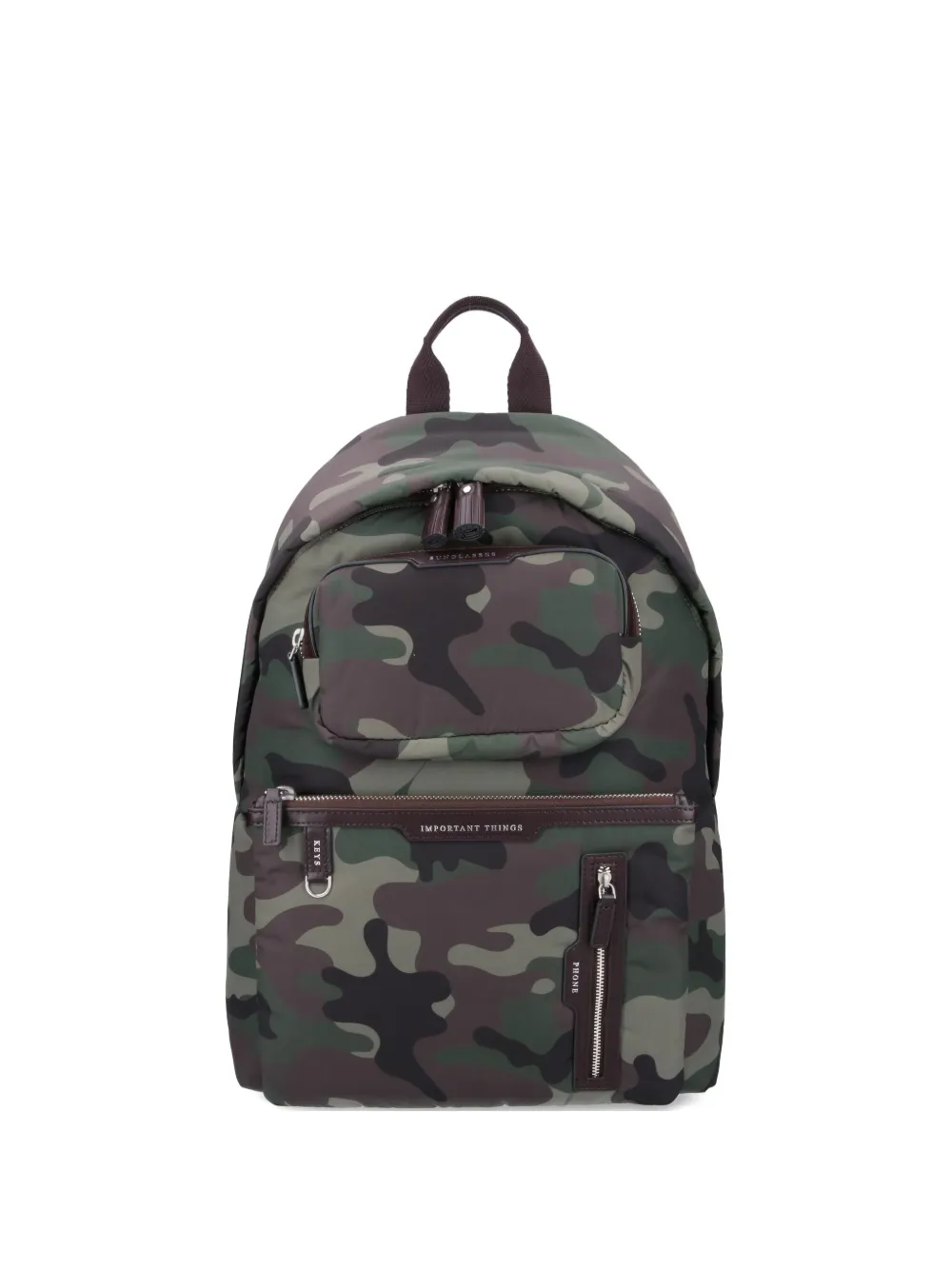 Anya Hindmarch camouflage multi pocket backpack - Verde