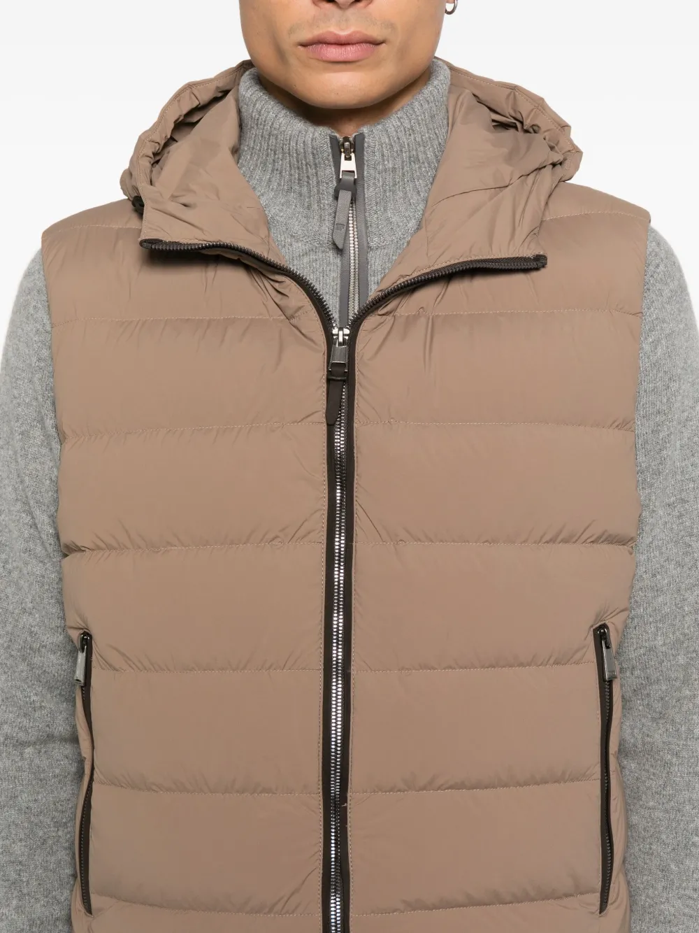 BOSS Bodywarmer met capuchon Beige