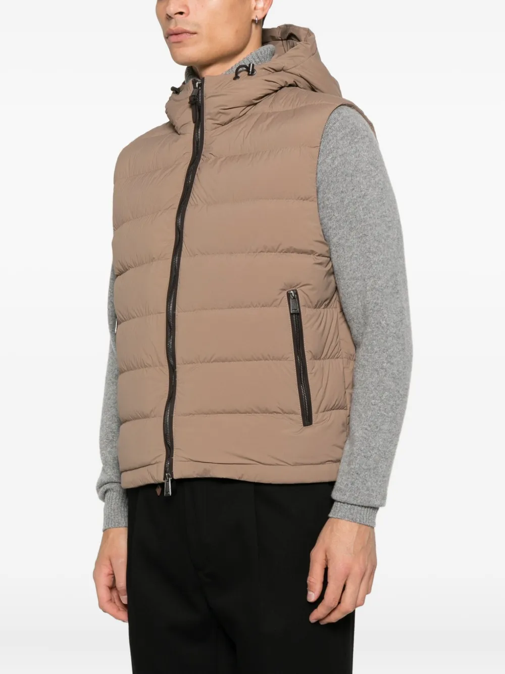 BOSS Bodywarmer met capuchon Beige