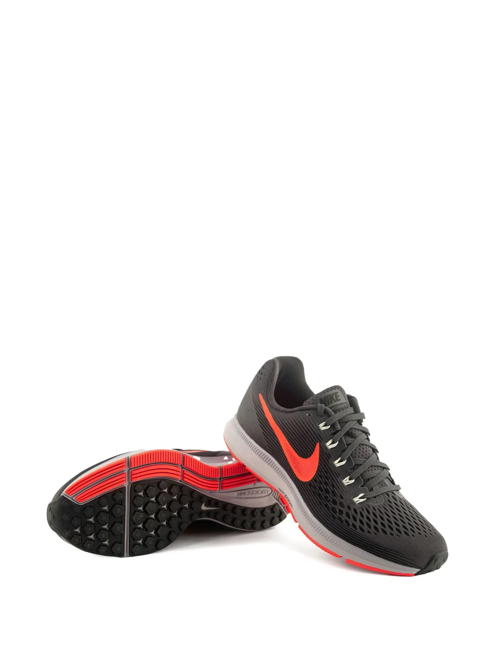 Nike Air Zoom Pegasus 34 Low-tops Performance Sneakers In Black