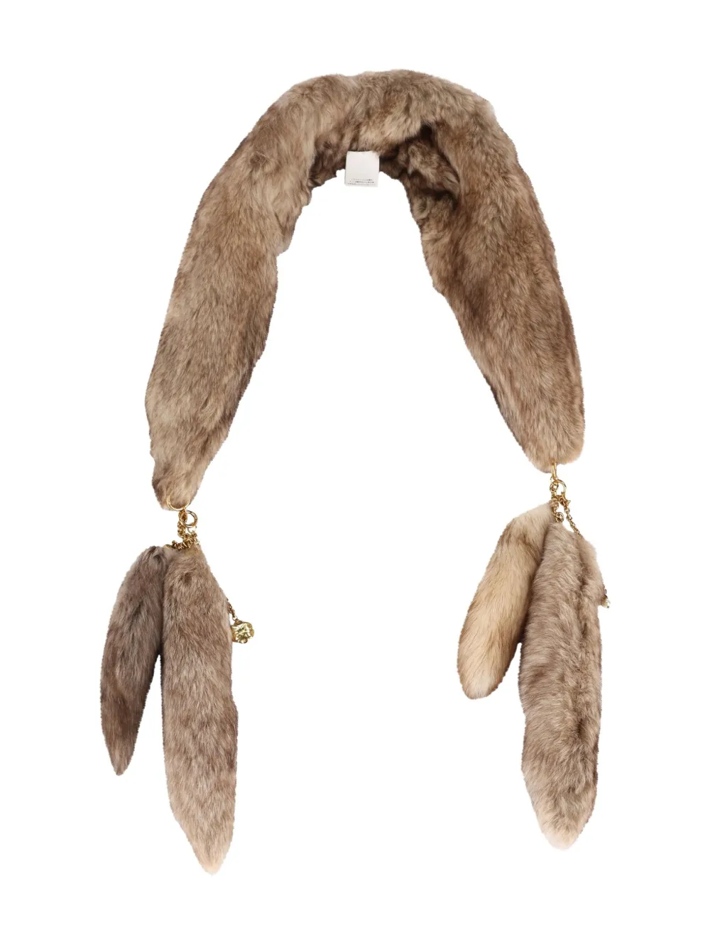 Chloé Fur Scarf In Brown