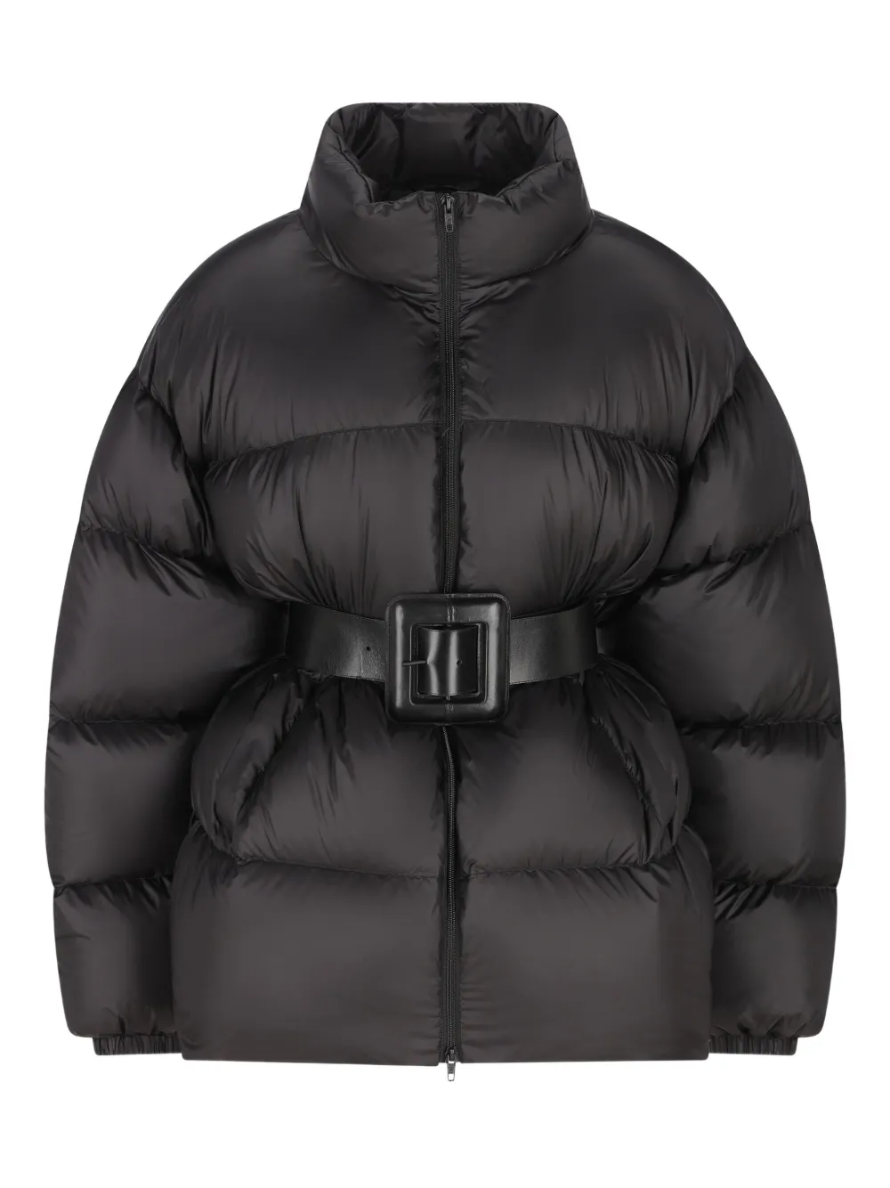 Balenciaga Hourglass Belted Jacket In Black