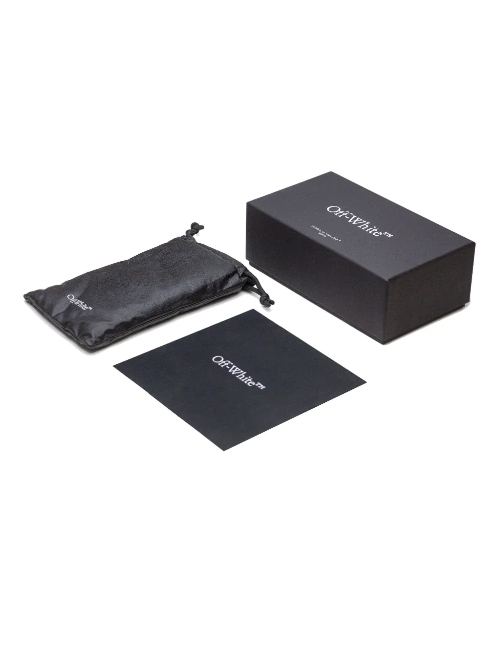 Off-White Eyewear Lawton zonnebril met vierkant montuur Zwart