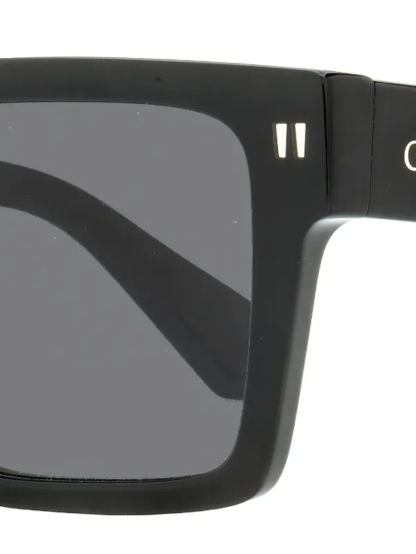 Off-White Eyewear Lawton スクエアフレーム サングラス | ブラック