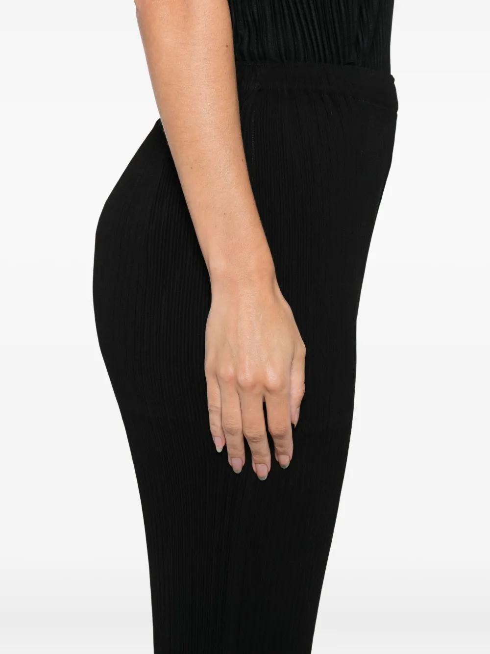 Issey Miyake Hatching broek Zwart