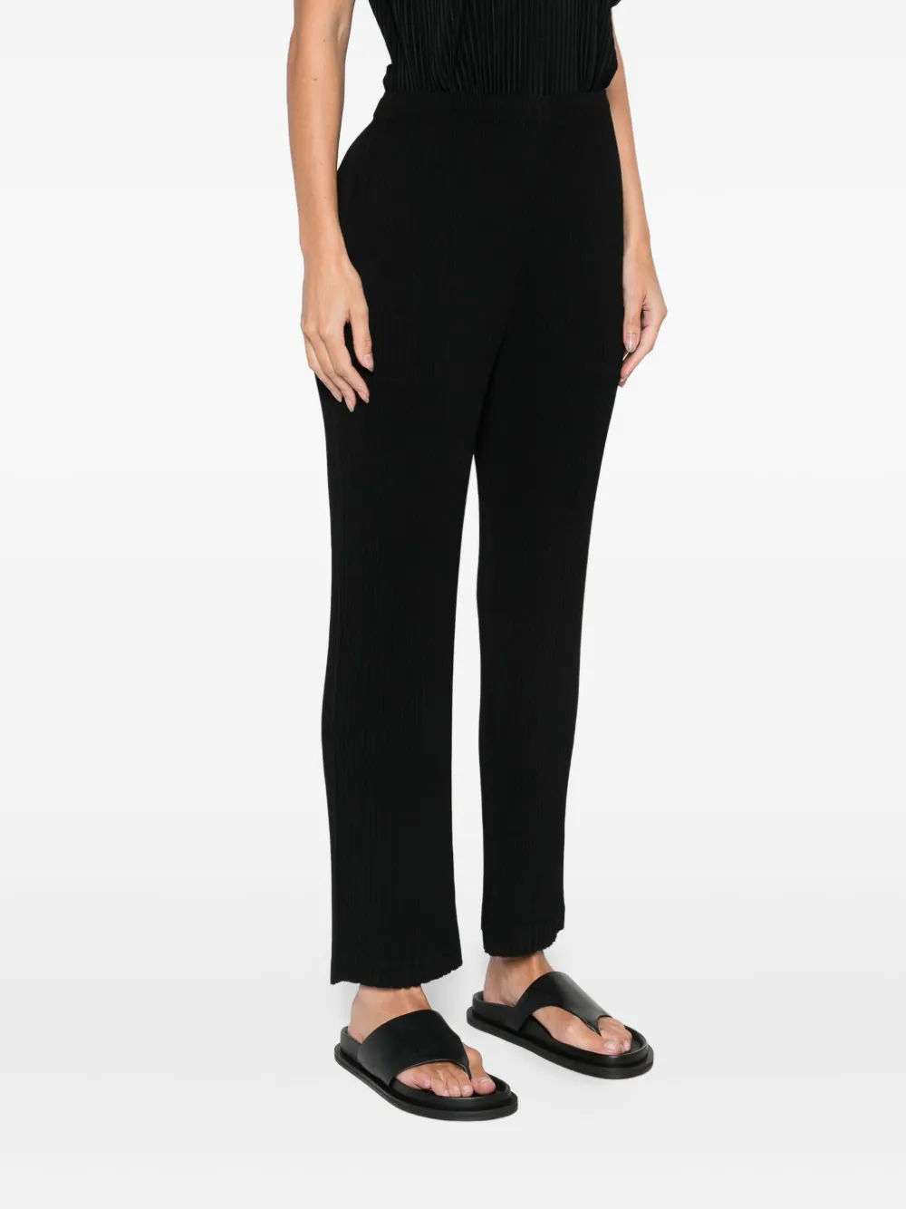 Issey Miyake Hatching broek Zwart