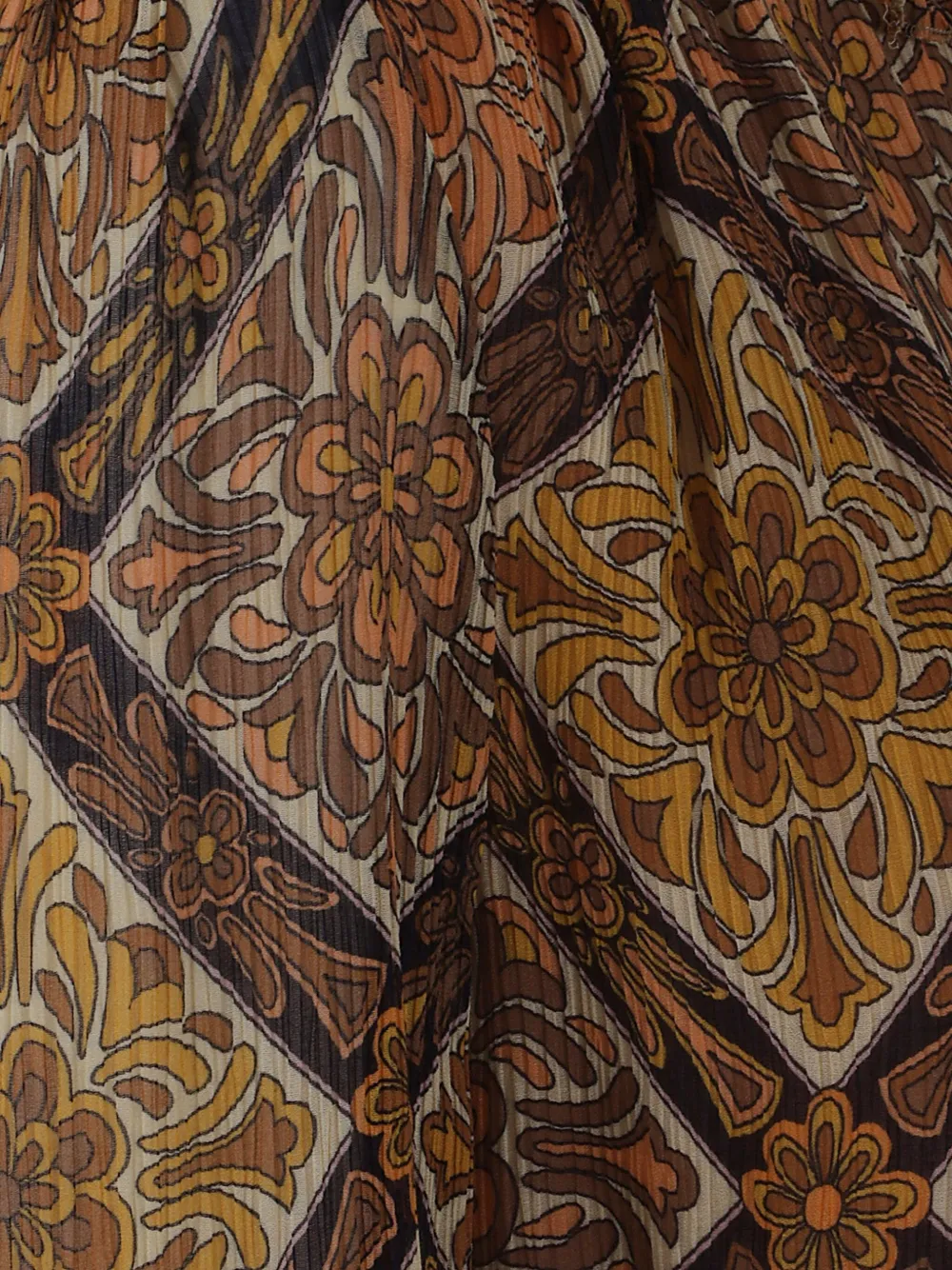 ETRO Jurk met bloemenprint Bruin