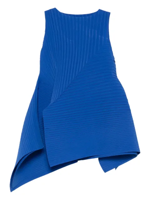 Issey Miyake Fold pleats sleeveless mini dress