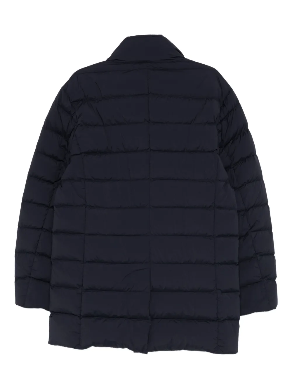 Add button ped coat - Blauw