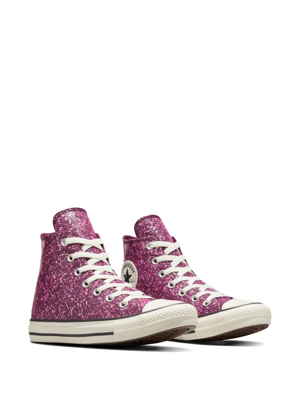  Converse Chuck Taylor Glitter Sneakers - Purple 