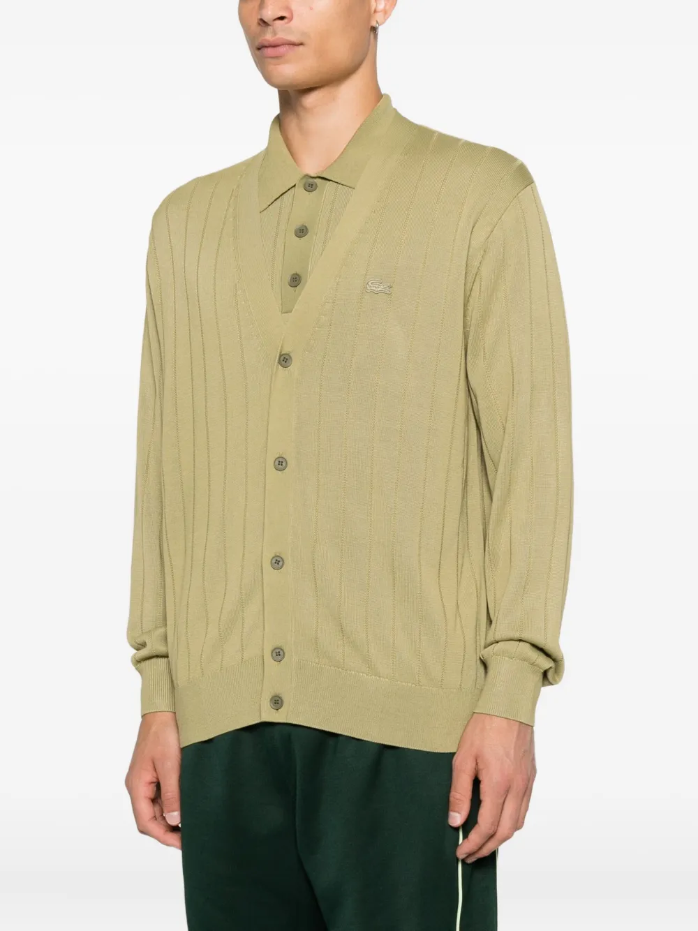 Lacoste Button-down vest Groen