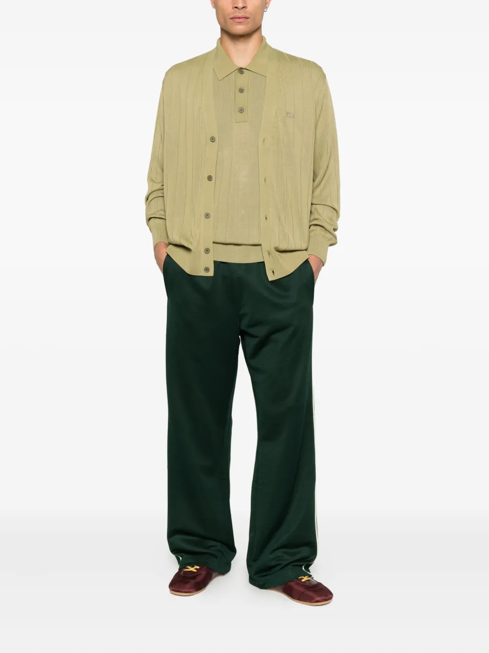 Lacoste Button-down vest - Groen