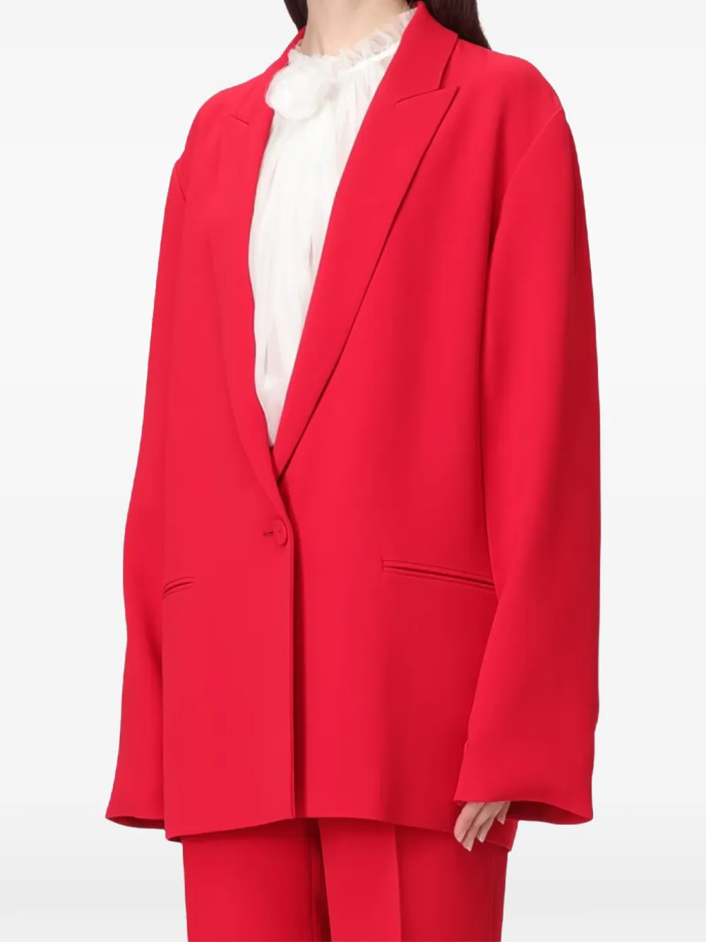  Alberta Ferretti Single-breasted Jacket - Red 
