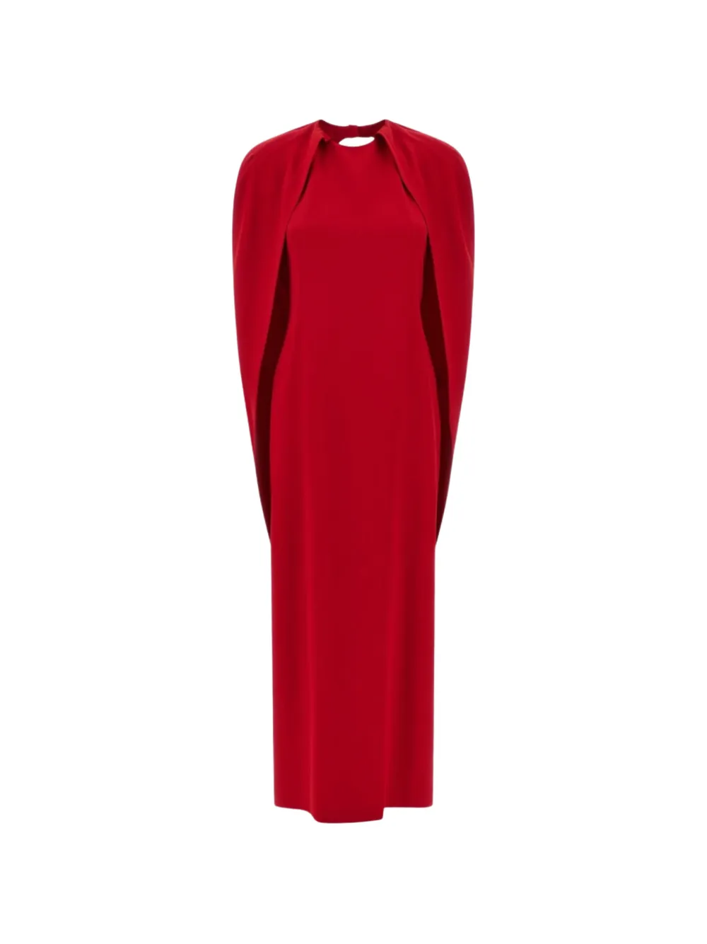 Alberta Ferretti cape maxi dress - Rosso
