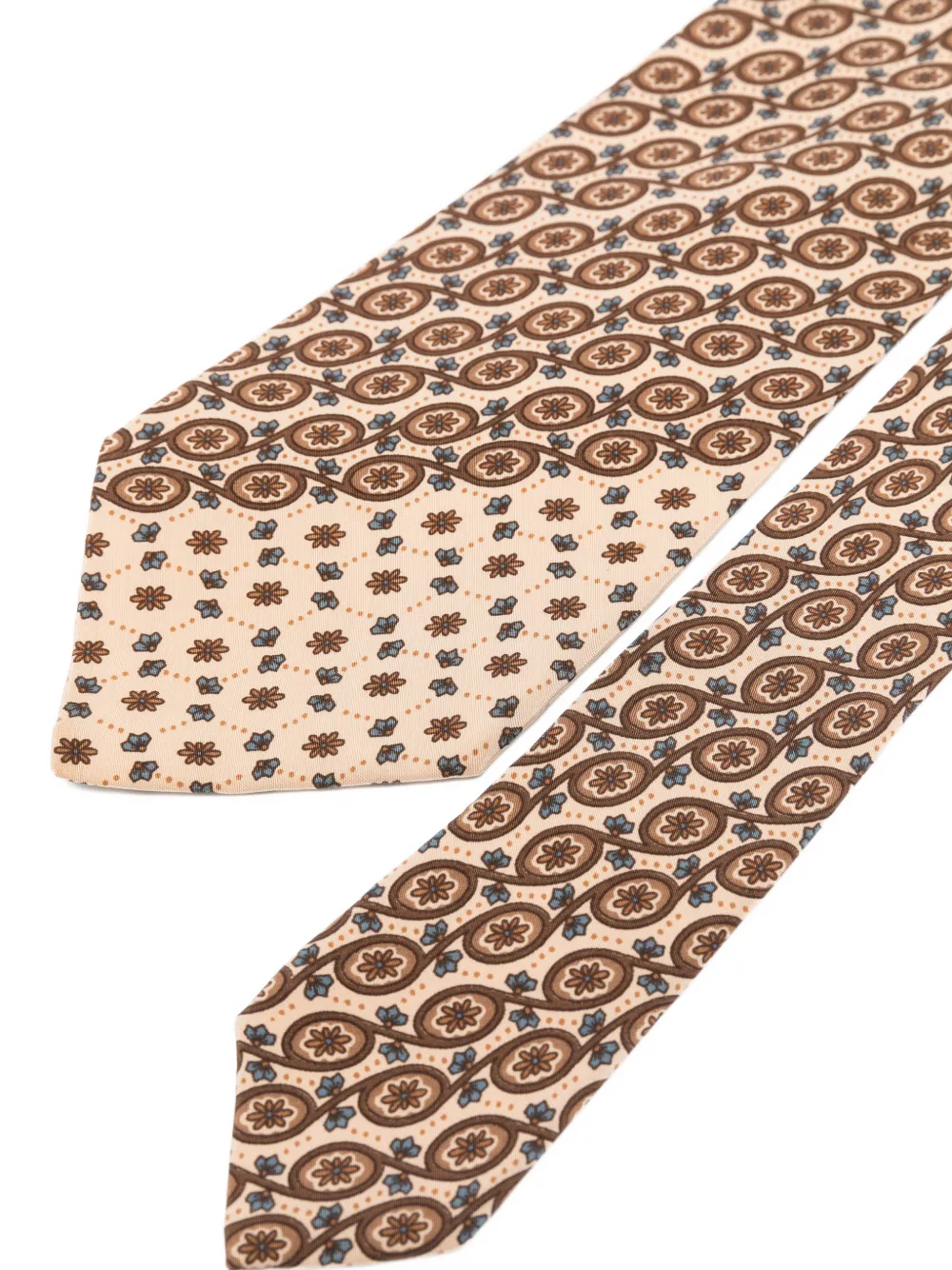 GIORGIO ARMANI Pre-owned 1990s Patterned Tie In Neutral