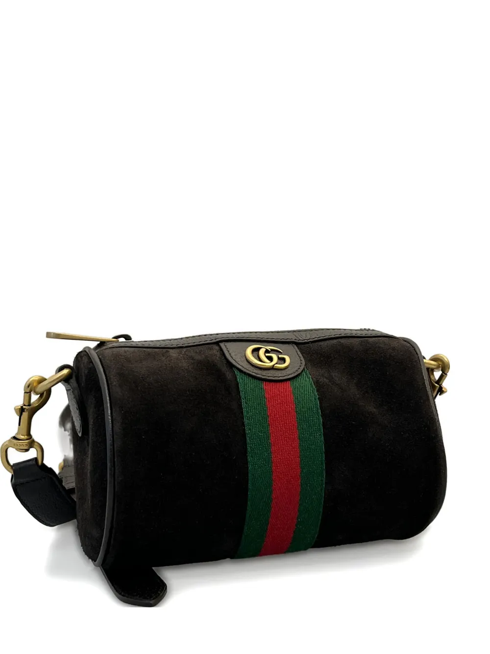 Gucci mini Ophidia signature Web-stripe trim cross body bag | Brown | Image 1