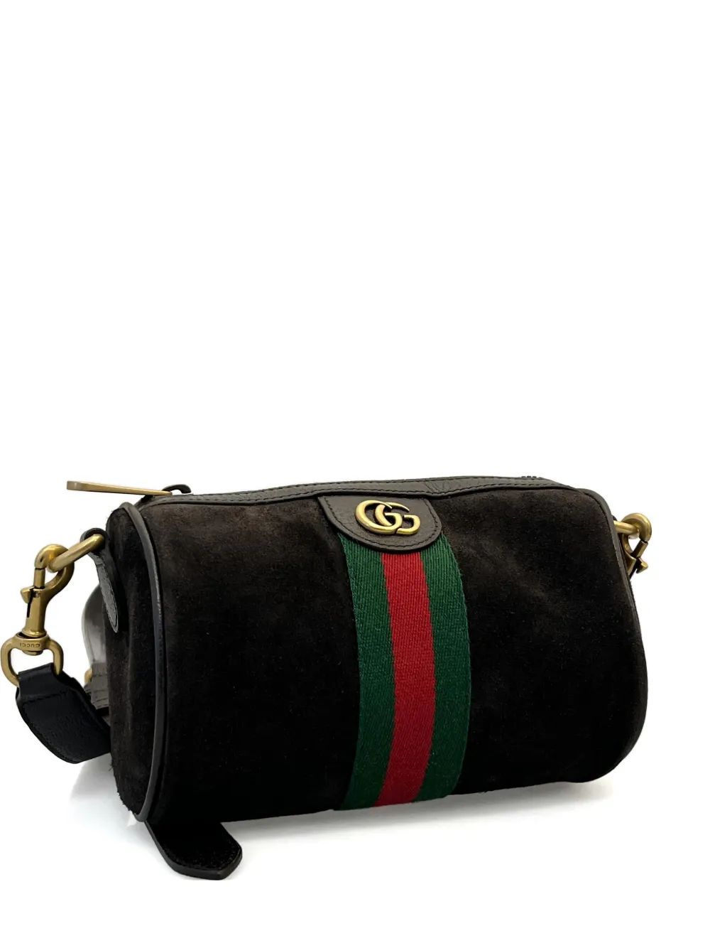 Gucci mini Ophidia signature Web-stripe trim cross body bag | Brown | Image 1