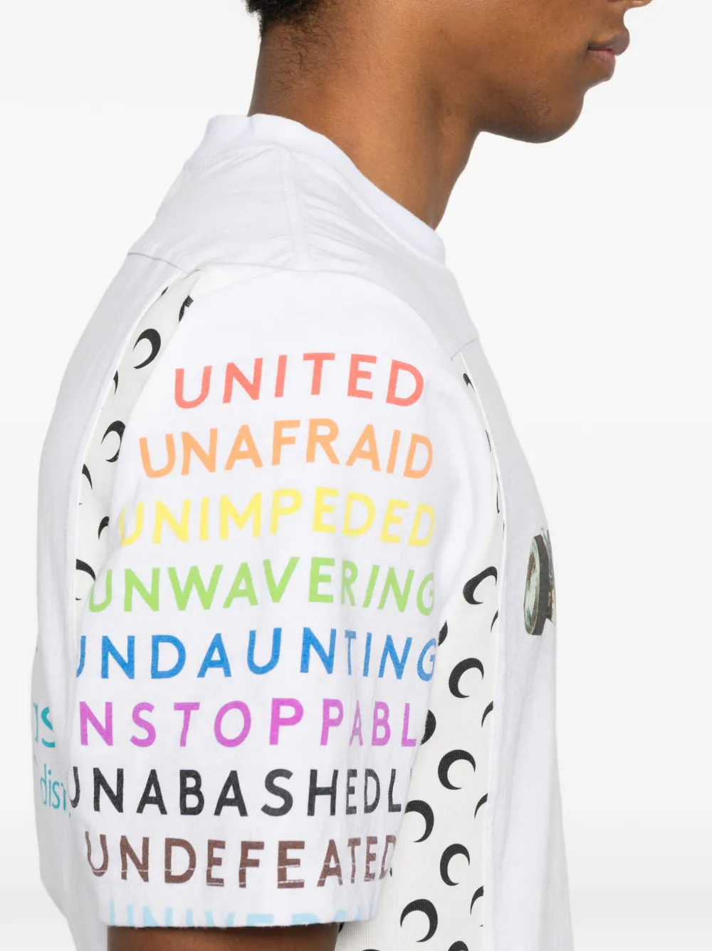 Marine Serre T-shirt met autoprint Wit