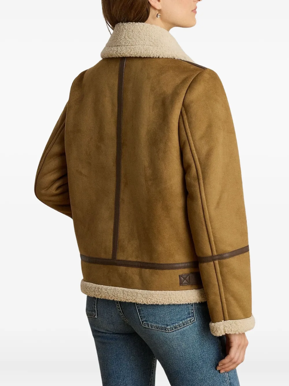 Ralph Lauren Buckle-detailed Jacket In Brown