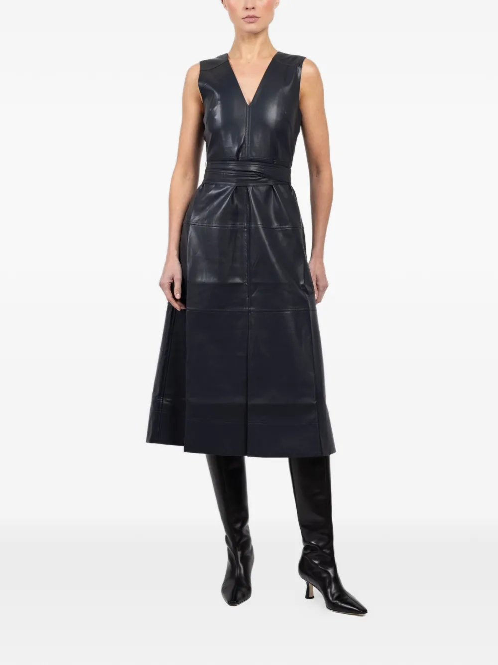 Tanya Taylor Reinella V-neck midi dress - Grijs