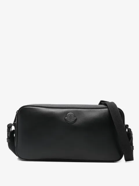 Moncler Carlo leather messenger bag
