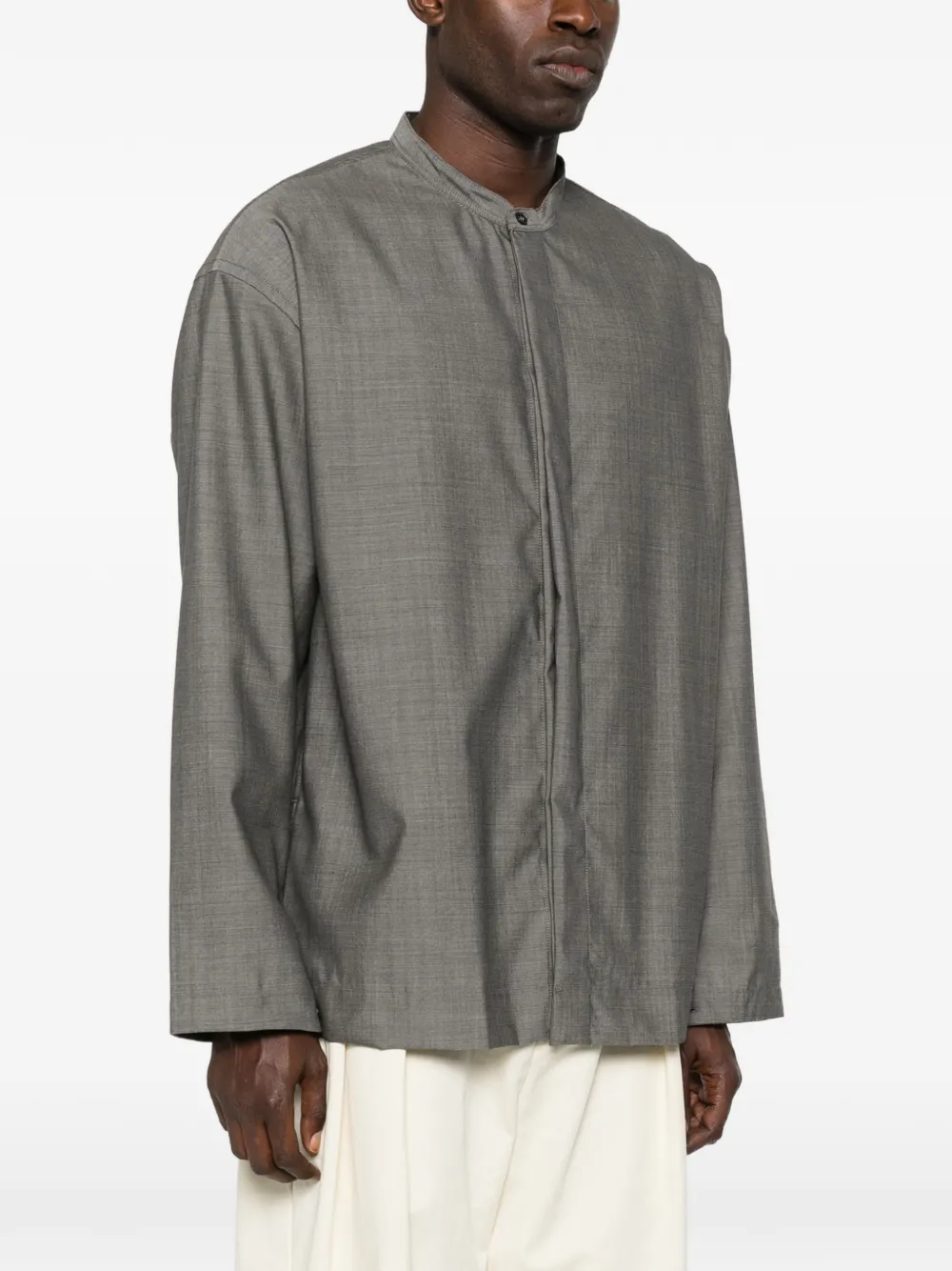  Studio Nicholson Round-neck Shirt - Grey 