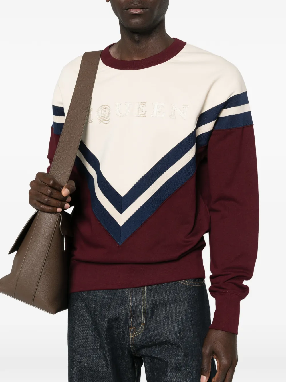 Alexander McQueen Sweater met logo Rood